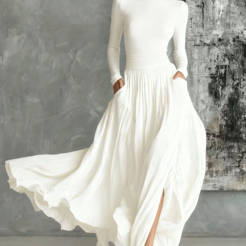 Elegant Retro Light Luxury Slim Fit Gentle Niche Dress Women
